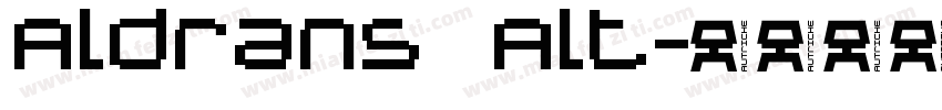Aldrans Alt字体转换